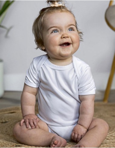 LIN-ROM540-Short Sleeve Baby Bodysuit Polyester